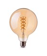 E27 5W LED Glob-lampa Spiral Filament - Ø95mm, Extra Varmvit, Koltråd