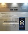 40W Smart Home LED-panel - 25mm, 60x60, Tuya/Smart Life, fungerar med Google Home/Alexa, vit kant