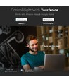 40W Smart Home LED-panel - 25mm, 60x60, Tuya/Smart Life, fungerar med Google Home/Alexa, vit kant