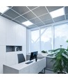 40W Smart Home LED-panel - 25mm, 60x60, Tuya/Smart Life, fungerar med Google Home/Alexa, vit kant