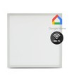 40W Smart Home LED-panel - 25mm, 60x60, Tuya/Smart Life, fungerar med Google Home/Alexa, vit kant