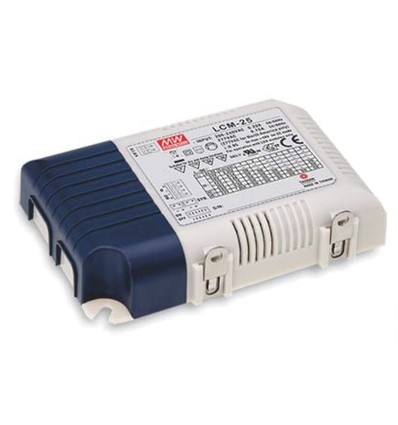 Meanwell 25W / 350-1050mA dimbar LCM-25 driver - 0-10V dimbar, för LED-panel