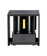 12W LED-vägglampa - IP65 utomhus, svart, fyrkantig, justerbar spridning, inkl. ljuskälla
