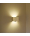 12W LED vit vägglampa - IP65 utomhus, fyrkantig, justerbar spridning, inkl. ljuskälla