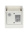 12W LED vit vägglampa - IP65 utomhus, fyrkantig, justerbar spridning, inkl. ljuskälla