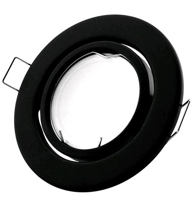 GU10/MR16 Downlight-kit - Utan ljuskälla, Svart, Hål: Ø7 cm, Mått: Ø9 cm