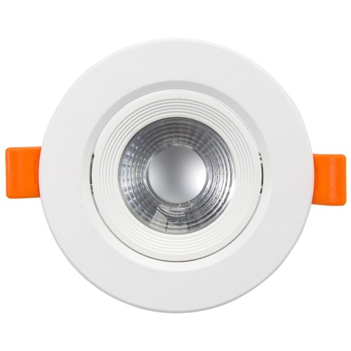 7W Ø10cm LED downlight för inbyggnad - Hål: Ø8 cm, Mått: Ø10 cm, Inbyggd driver