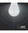 10 st E27 8.5W LED-lampa - 200 grader