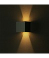 12W LED vägglampa - IP65 utomhus, grå, fyrkantig, justerbar spridning, inkl. ljuskälla
