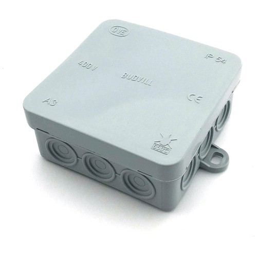 Kopplingsdosa - 8,5 x 8,5 x 3,7 cm, IP54 stänkskyddad