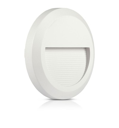 V-Tac 2W LED trappbelysning - Vit, IP65 utomhus, 230V
