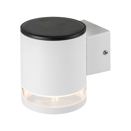 0,55W Solcellsvägglampa LED - IP54, Vit