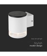0,55W Solcellsvägglampa LED - IP54, Vit
