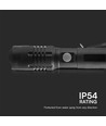 V-Tac 10W LED ficklampa - 1000 lumens, uppladdningsbar, IP54