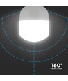 E27 60W LED-lampa - T160, med E40-sockeladapter