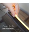 5m 10W/m Vattentät COB-LED strip - 24V DC, IP67, 320 LED per meter, COB LED