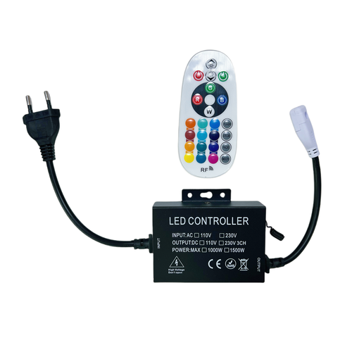 230V RGB CLIP-ON controller - Inkl. ändstycke, till 230V, minnesfunktion, 100 m
