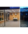 5m 10W/m vattentät LED-strip (Typ X-2) - 230V, IP67, 1300lm/m, kan klippas var 10:e cm, upp till 100m