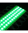 1,1W LED-modul - 12V DC, IP66, vattentät grön, perfekt för skyltar och speciallösningar