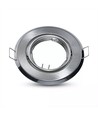 MR16 eller GU10 Downlight-kit - Utan ljuskälla, borstat stål, hål: Ø7 cm, mått: Ø9,3 cm