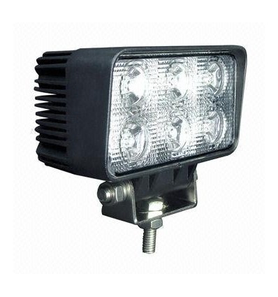 18W LED arbetsbelysning, 12V / 24V - Kallvit, bil, lastbil, traktor, släpvagn, utryckningsfordon