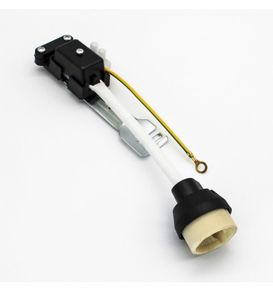 GU10 sockel, keramiska, med håller till downlight