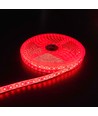 5m 10W/m Röd LED-strip - 24V DC, IP65, 120 LED per meter