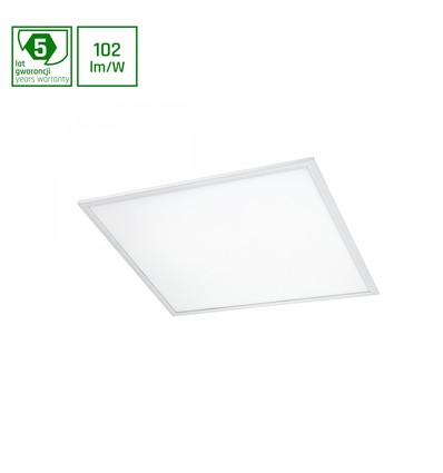 60x60 LED panel, 45W - 102lm/W, 6000K, 5 års garanti