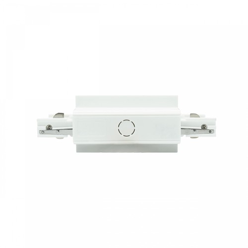Inbyggd genomgångskoppling för skensystem - Vit, 230V, PC plast, 2 års garanti