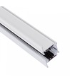 100cm 3-fas skena för inbyggnad - Vit, SPS 2, aluminium, IP20, för 230V skensystem