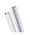 100cm 3-fas skena för inbyggnad - Vit, SPS 2, aluminium, IP20, för 230V skensystem