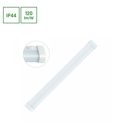 60cm 15W Aquatica LED-armatur - IP44, rund, för badrummet eller köket
