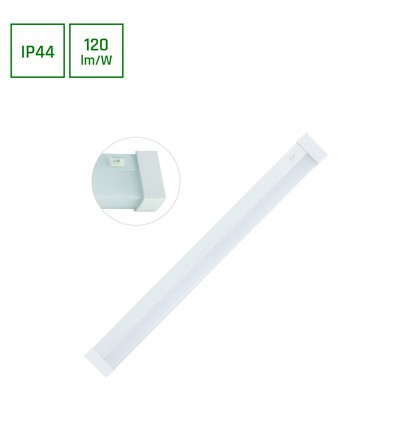 60cm 15W Aquatica LED-armatur - IP44, fyrkantig, för badrummet eller köket