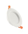 18W Ø19cm Dure 3 Max downlight panel - 122lm/W, IP44, 4000K, 2200lm, vit kant, 5 års garanti