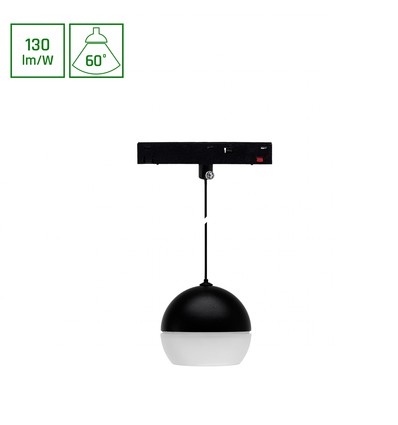 10-12W SYSTEM SHIFT BASIC GLOBE RING skenspot, 48V - 1200lm, 3000K, 35 grader, 48V DC