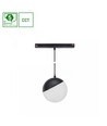 5W dimbar SHIFT Smart-Globe P pendlad klot-skenarmatur ø100 - 165°, CCT, svart, 81.5cm kabel, Zigbee