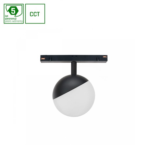 5W dimbar SHIFT SMART skenbelysning Ø100x130mm - 165°, CCT, svart, Zigbee
