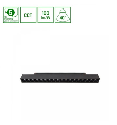 17W Dimbar SHIFT Smart-Grid M Skenbelysning 30,3cm - 35°, CCT, Svart, Zigbee