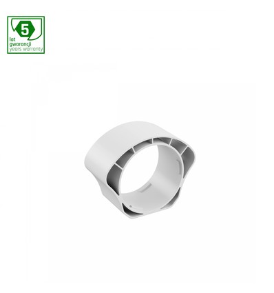 Limea Vario rak koppling för våtrumsarmatur - Vit, 5 års garanti, PC plast