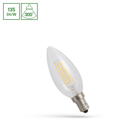 E14 5,5W LED kronljus - C37, 230V
