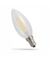 E14 5,5W LED kronlampa - Filament, klart glas, C35
