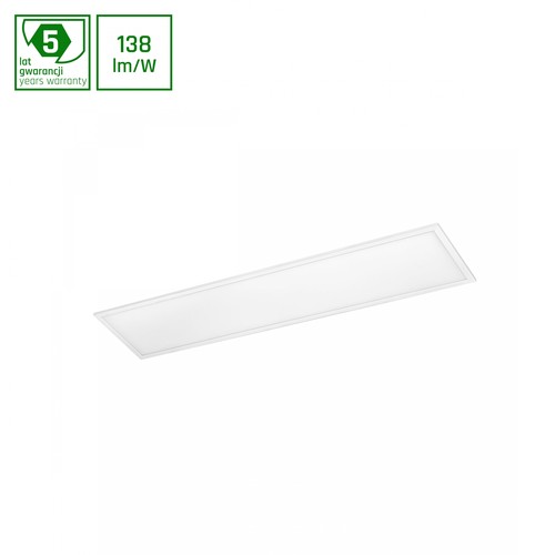 30x120 PHILIPS driver LED panel, 40W - 138lm/W, 6000K, 5 års producentgaranti, vit kant