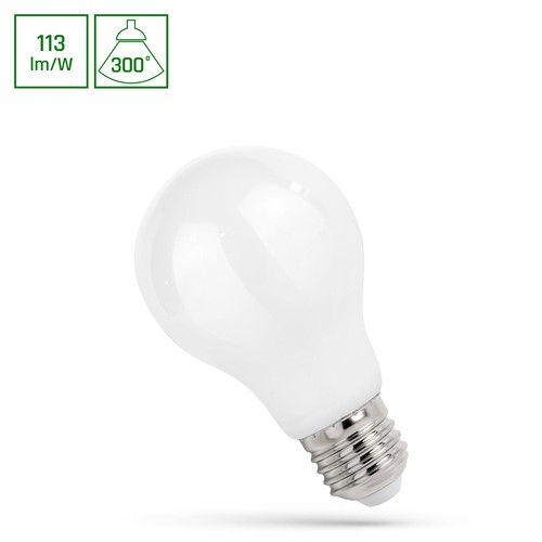 E27 8,5W LED lampa - A60, 950lm, 112lm/W, varmvit