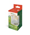 E27 8,5W LED lampa - A60, filament, klart glas, 1100lm, varmvit