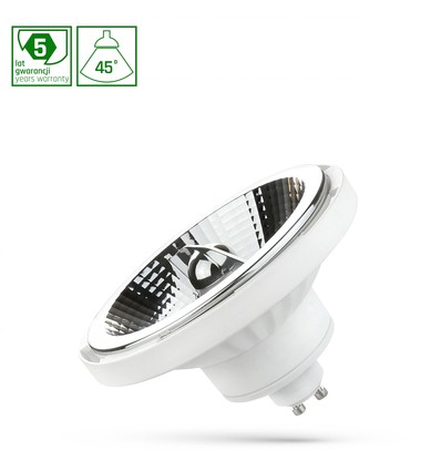 GU10 12W vit LED-spot - AR111, 45°