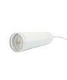 Madara GU10 pendel med ring - Vit, 1m sladd, Ø55x200mm, IP20, utan ljuskälla