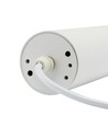 Madara GU10 pendel med ring - Vit, 1m sladd, Ø55x200mm, IP20, utan ljuskälla