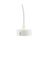 Madara GU10 pendel med ring - Vit, 1m sladd, Ø55x200mm, IP20, utan ljuskälla