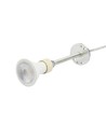 Madara GU10 pendel med ring - Vit, 1m sladd, Ø55x200mm, IP20, utan ljuskälla