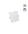 Algine 6W Smart Home LED downlight panel - CCT, dimbar, Wi-Fi, kvadratisk, 112x112 mm